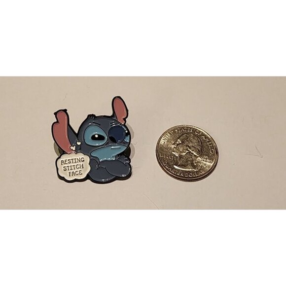 Disney's "Resting Stitch Face" Pin: Your New Favorite Kawaii Accessory! - Picture 4 of 5